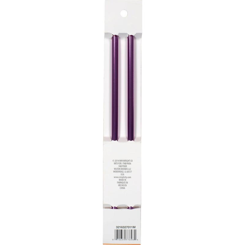 Boye Simplicity Creative Group, Inc 10-Inch, Size 11 Aluminum Single Point Knitting Needles, Violet - Image 2